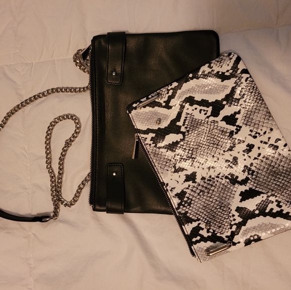 Express Handbags - Express snakeskin clutch or crossbody